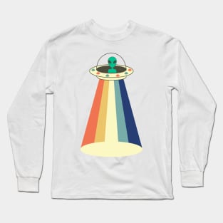 Vintage alien UFO Long Sleeve T-Shirt